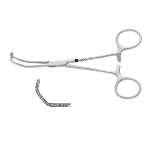 Satinsky Vena Cava Clamp, Cross-Serrated Jaws, Jaws 3.2 Cm Long, 9.0 Cm Deep, 9 1/4" (23.5 Cm)